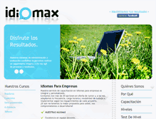 Tablet Screenshot of idiomax.com.ar